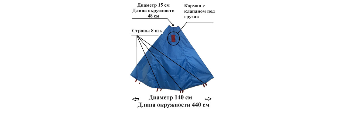 Якорь парус подводный парашют