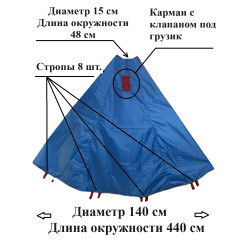 Якорь парус подводный парашют